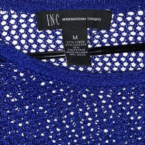 INC International Concepts Tops - INC International Concepts Blue Knitted Sweater INC International Concepts Tops - INC International Concepts Blue Knitted Sweater
